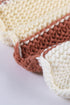 V-Neck Knitted Lantern Sleeve Pullover Sweater